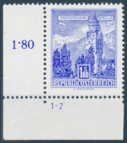 Briefmarke mit Symbolzahl(en)